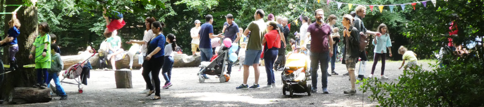 Families gathered for Family Fun Day