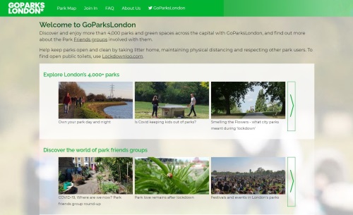 Go Parks London link