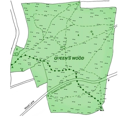 Map of Queen's Wood